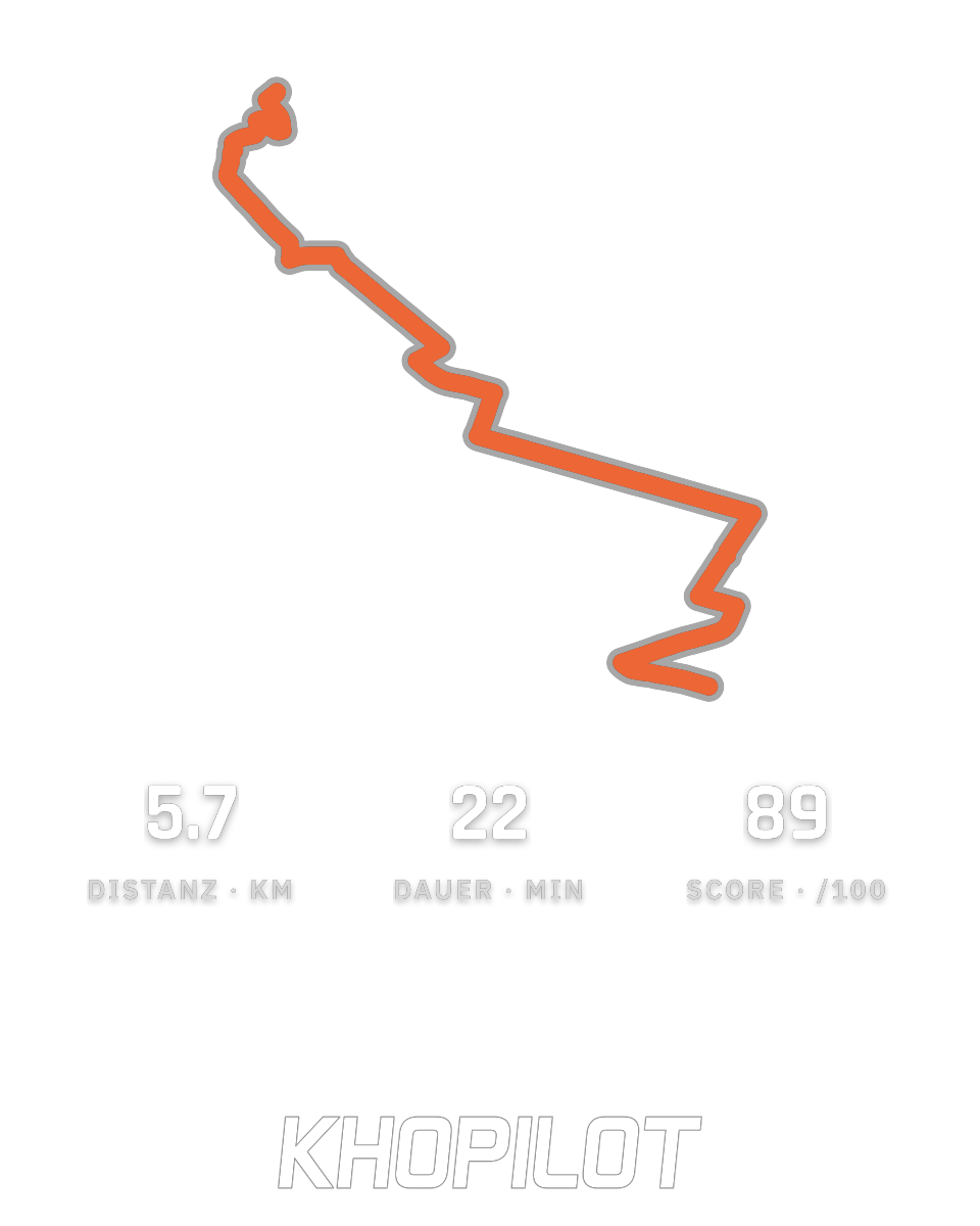 Deine Route und Statistiken auf einer Karte zum Teilen.