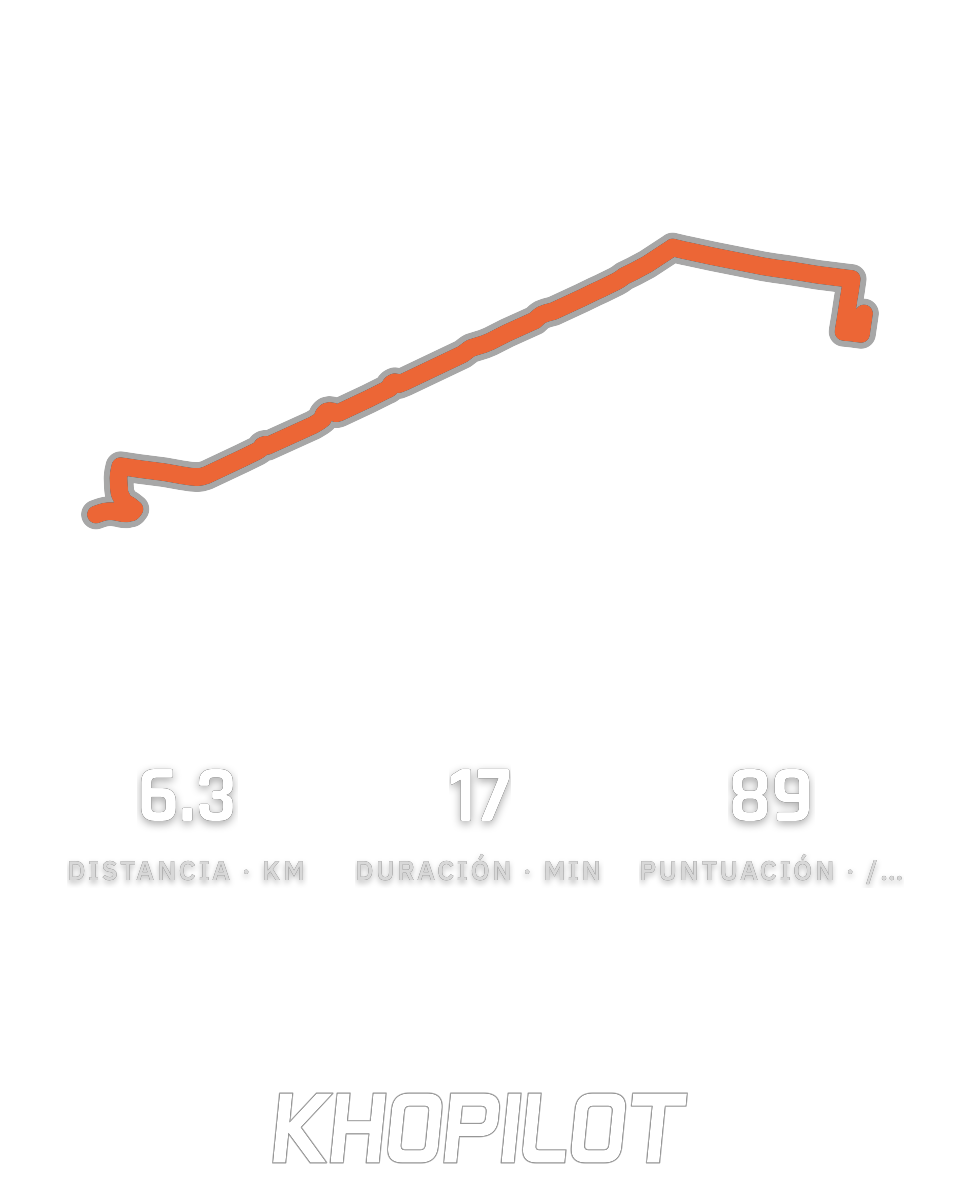 Tu ruta y tus estadísticas en una tarjeta para compartir.