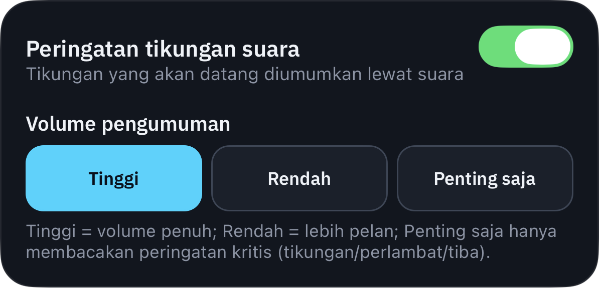 Atur pemberitahuan dan volume sesuai keinginanmu.
