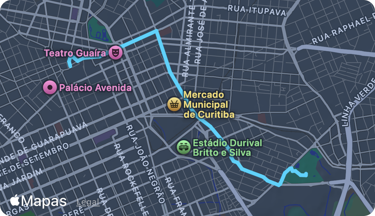 Novas estradas.