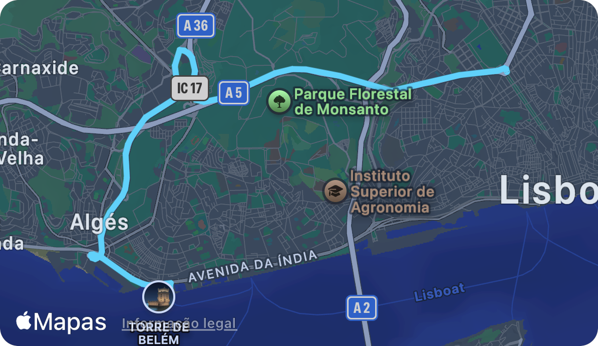 Novas estradas.