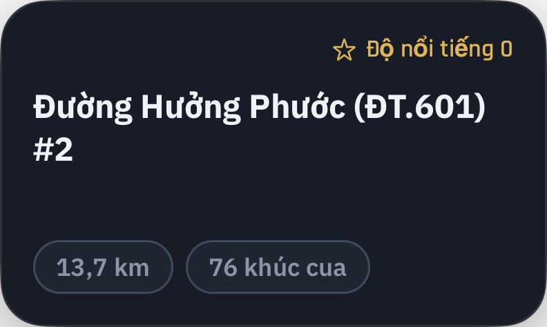 Khám phá các đoạn đường gần bạn.